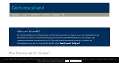 Desktop Screenshot of gothentreuhand.de